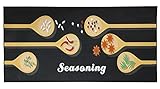 Alfombras Cocina Lavable Antideslizante Alfombrilla de Goma Base TPR Alfombra de Baño Alfombrillas Cocina (50_x_100_cm, Seasoning)