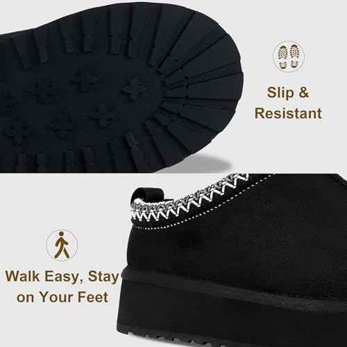 Forfoot Slippers for Women, House Slippers Snow Boots for Women Platform Boots Slipper Ankle Boots
