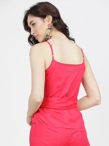 Image of Tokyo Talkies Women's Solid Regular Fit Tops