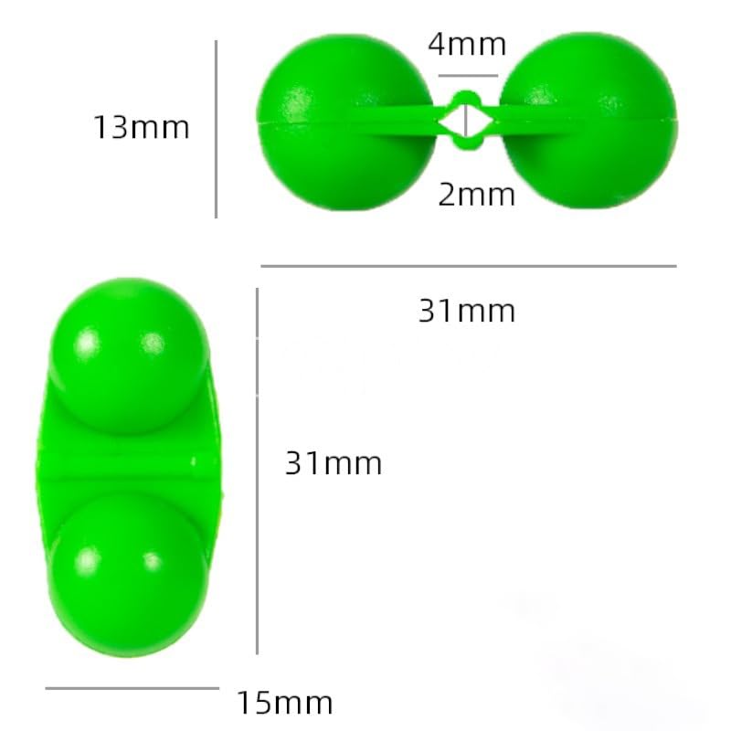 70 piezas ABS colores con sonajero para pesca miniatura 2