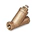 Midline Valve 322U234 Y-Strainer with Stainless Steel Mesh Screen, Pipeline Filter Valve 1/2 in. FIP, Cast Brass