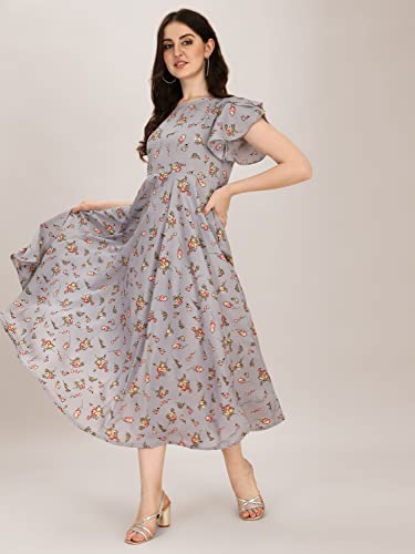 Image of QIQI Women's Crepe A-Line Maxi Casual Dress