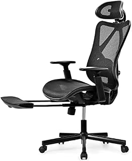 BASETBL Ergonomic Office Chair, Executive Computer Desk Chairs with Adjustable Footrest Headrest and Lumbar Support, Recline Manager Work PC Chair with Breathable Mesh Cushion for Home Office