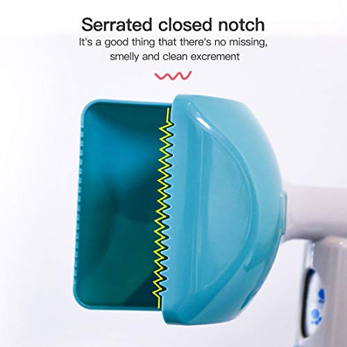 Image of Pooper Scooper with Bag Pet for Small Medium Dogs Cats Outside Three Colors Optional Two in One Design (Black)