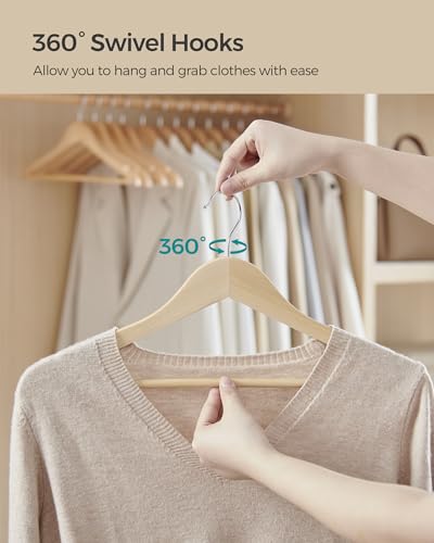 Songmics Wooden Hangers, Pack Of 24 thumb #4