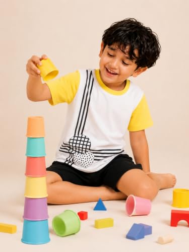 Image of Pilolo Kids Soft Cotton Lycra Pocket T-Shirt for Boy's