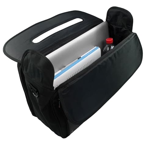 monolith 2000002168 - Pilotenkoffer Soft aus Nylon, Aktenkoffer 21 Liter, 15,6 Zoll Laptopfach, schwarz