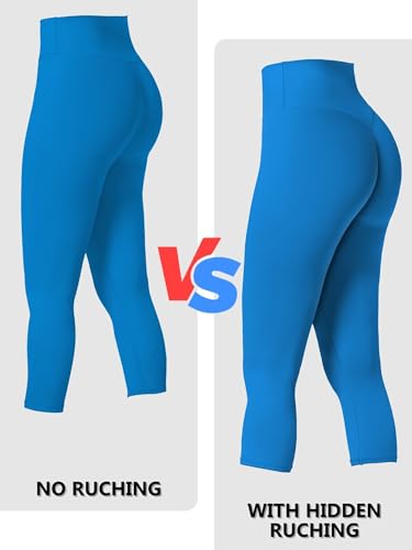 Image of Sunzel Sunzfly Invisible Butt Scrunch Workout Leggings for Women, Butt Lifting High Waisted Gym Yoga Pants with Tummy Control