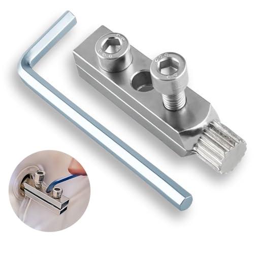 Broken Pipe Extractor Tool for Damaged Bolt and Faucet Removal, Pipe Screw Remover and Easy Out Valve Extractor Set for Stripped and Threaded Broken Pipe Repair, with Storage Case and Hex Wrench