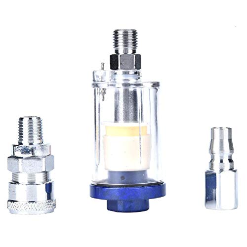 Separatore filtro filtro trappola separatore acqua olio 1/4'con connettori per strumenti compressore aria pistola a spruzzo