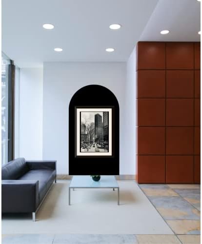 MINICK Arch Wall Decal Home Decor - Boho Wall Decor Sticker, Bedroom Decor, Wall Decals for Living Room Decor, Wall Mural Boho Decor, Removable Arched Wall Stickers, Rental Friendly Bohemian Decor, Minimal Modern Stickers (Winter)