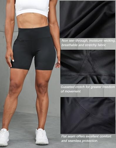 Telaleo 5 Pack 5"" Womens Volleyball Shorts Spandex Compression Shorts M/03 thumb #1