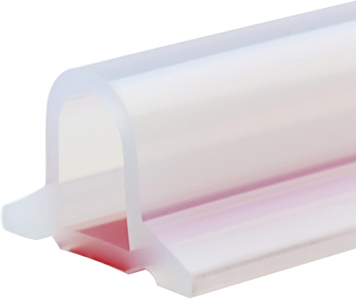 118 Inch Collapsible Shower Threshold Water Dam, Ideal for Wheelchair Accessible, Suitable for Accessibility ADA Handicap Showers (Completely Transparent）