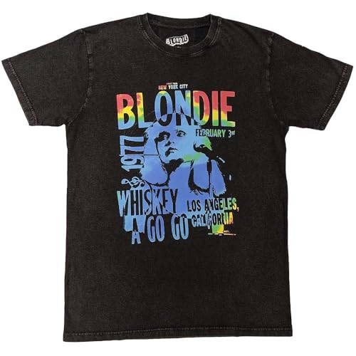 Blondie Whiskey A Go Go Washed Finish T Shirt Size L