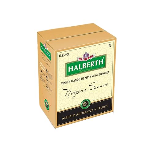 Vinho Halberth Branco Niagara Suave Bag In Box 3 Litros