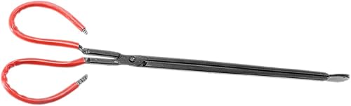 LALAFINA Herramienta de agarre de basura con mango ergonómico, agarrador de papel de desecho de metal, recogedor de basura, clip de basura,