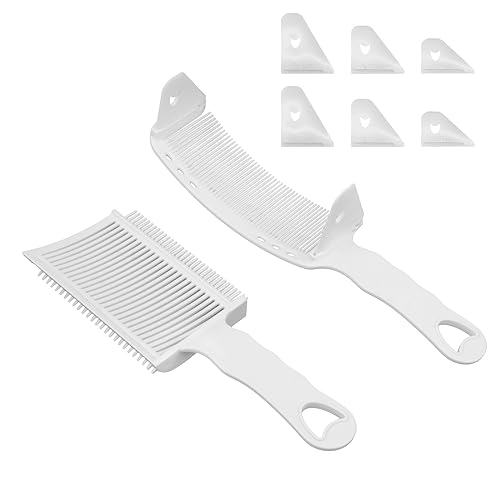 CestoMen 2-Piece Hair Fade Combs - Adjustable Curved Positioning Clipper