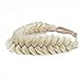 TOECWEGR Synthetic Hair Braided Headband Classic Chunky Wide Plaited Wedding Fluffy Braids Wig Women Girl Beauty Accessory (A014-14)