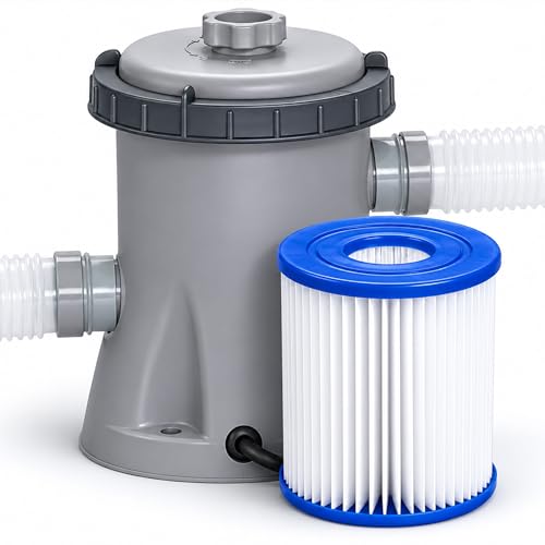 Bestway 330gal Filter Pump for Above Ground Pool Complete Filter System for Pool