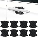 Car Door Handle Scratch Protector for Volvo XC 60/40/70/90, Waterproof Bumper Trim Guard Sticker Carbon Fiber Car Door Handle Bowl Sticker(Carbon Fiber)
