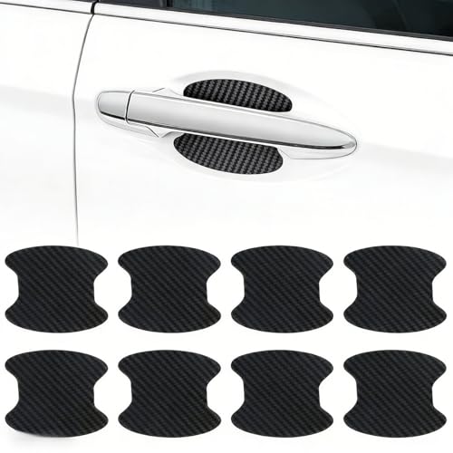 Car Door Handle Scratch Protector for Volvo XC 60/40/70/90, Waterproof Bumper Trim Guard Sticker Carbon Fiber Car Door Handle Bowl Sticker(Carbon Fiber)