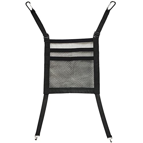 VEHIRIE Bolsillo de Red para Coche de 3 Capas 30 x 30 CM Organizador de Bolsa de Malla para Coche Entre Asientos Organizador de Respaldo de Asiento Cover