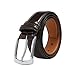 VRLEGEND Cintura Uomo Cinture per Abiti Vestito Elegante Lavoro Cinta Pelle 3.5CM,Regali da Uomo,Nero & Marrone (130cm, Marrone)