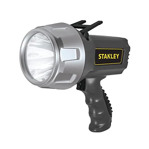 STANLEY SL5HS Rechargeable 900 Lumen Lithium Ion Ultra Bright LED Spotlight Flashlight