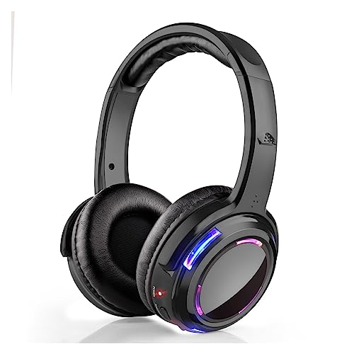 QWERTYUI AISHANBAIHUODIAN Ajuste for el Sistema Completo de Auriculares inalámbricos LED – Paquete de Fiesta Quiet Clubbing (4 Auriculares + 2 transmisores)