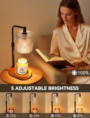Lámpara calentadora de velas de diseño decoración vintage con apagado automático programable 5