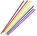 8 Different 1/4" inch Diameter x 11 1/14" Inch Long Clear Translucent Acrylic Plexiglass Plastic Lucite Rod - .25" - Pink, Yellow, Blue, Orange, Green, Purple, Amber, Red