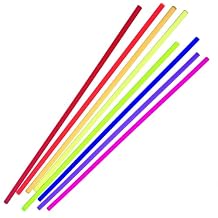 8 Different 36" Inch Long x 1/4 inch Diameter Clear Color Acrylic Plexiglass Plastic Rod - Pink, Yellow, Blue, Orange, Green, Purple, Amber, Red