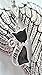 Pet Memorial Keepsake Angel Wings with Black Cat Charm Ornament