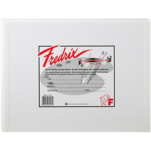 Fredrix 3209 Paneles de Lona, 22.86 cm x 30.48 cm, Paquete de 3