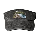 axzttupy berretto da baseball con stampa del glacier national park, classico, alla moda, casual, per uomo e donna, con tesa larga, vestibilità comoda, nero , taglia unica