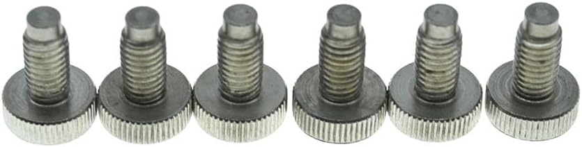 KAISH Set of 6 Stainless Steel Guitar Tremolo Bridge Fine Tuner Screws Fine Tuning Screws Fits FR, Original Stainless Steel - Image 3