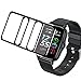 Compatible for ANDFZ Smartwatch Screen Protector, Lamshaw [3 Pack] 3D Full Coverage PET Soft Screen Protector Film Compatible with ANDFZ T42 1.72 / KASEEMI T42 Smart Watch (3 Pack)