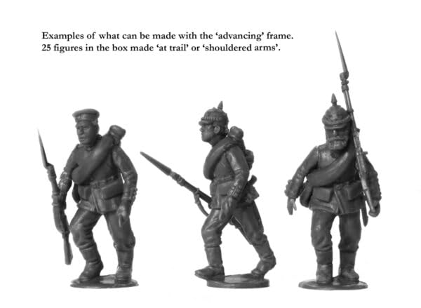 Preußische Infanterie vorrückend