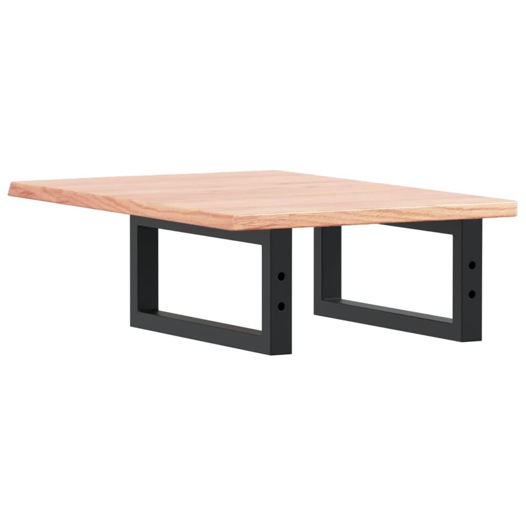 Mueble de baño de madera maciza de roble de 50 cm de ancho con soporte trapezoidal de acero, soporta 100 kg, estantería moderna para cuarto de baño que ahorra espacio, juego de muebles para