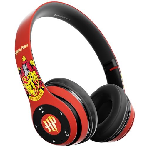 Harry Potter Gryffindor Bluetooth Headphones with Built in Mic | Officially Licensed Wireless Headphones, Foldable Headset | Harry Potter Gifts for Women, Men, Teens, Kids & All Fans of Gryffindor