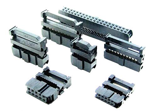 Cables 100 pcs 2.54mm Pitch 6 Position 8 10 12 14 16 18 20 24 26 30 34 40 Pin Female IDC Socket IDC Connector Ribbon Cable - (Cable Length: 26pin)