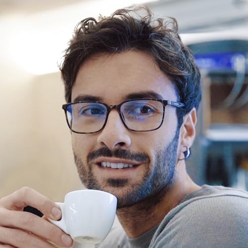 bluemoky blue light reading glasses for mensport square frame readers anti glare computer glasses