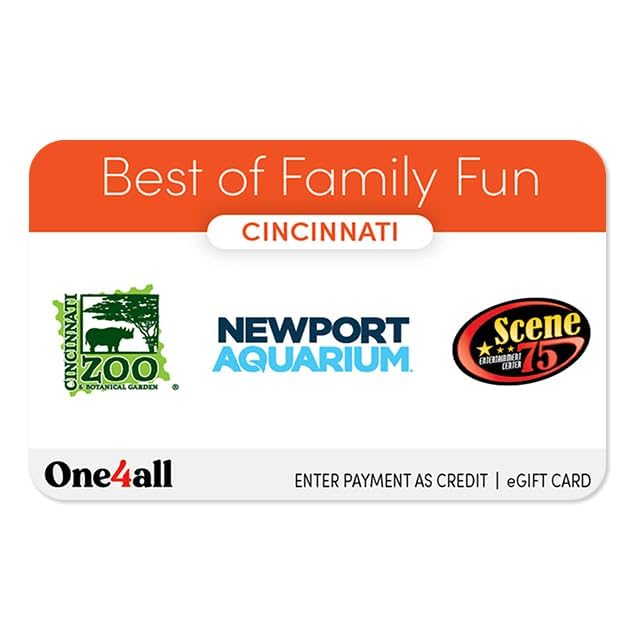 Best of Cities Tarjeta de regalo electrónica de Cincinnati Best of Family Fun | Cincinnati, Digital Delivery, Best of Family Fun