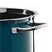 Silit Compact 4-Piece Induction Saucepan Set with Glass Lid, Silargan Functional Ceramic, Induction Pots Set, Nickel-Free, Petrol Blue
