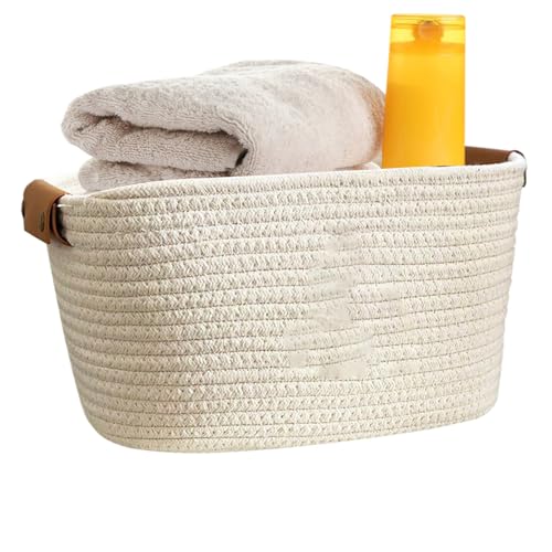 Panier de rangement tissé en corde pour placards et étagères