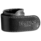 BROOKS(ブルックス) チェーンの巻き込み、パンツの裾汚れを防ぐ レザー製 ストラップ TROUSERS STRAP トラウザー ストラップ ブラック（マット）/ 裾とめストラップ ズボンとめストラップ [並行輸入品]