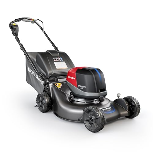 Honda HRN-BV 21-Inch Walk Behind Battery Powered Lawn Mower, Variable Speed Self Propelled Lawn Mower with 1.9 Bushel Capacity, Easy-Off Grass Bag, Clean Cuts in Thick and Tall Grass (HRN216YXBVKA4)