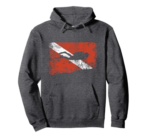 Buzos Buceo Bandera de buceo Michigan El buceo Sudadera con Capucha