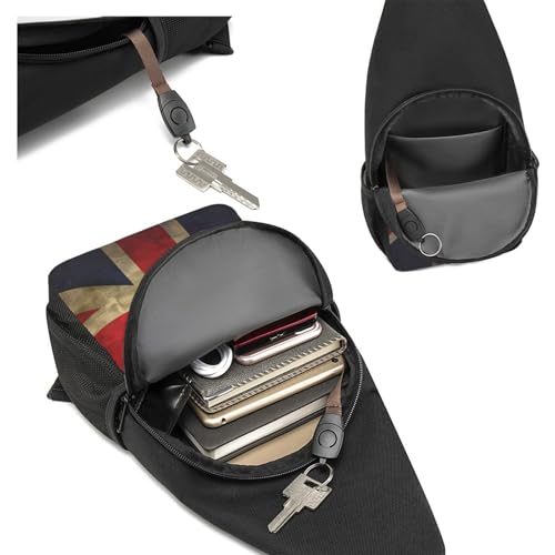 Mochila tipo Sling con bandera británica para uso diario miniatura 5