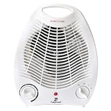 Zulqarnain 2000W Electric Fan Heater - Fan Heater Snow Glow White